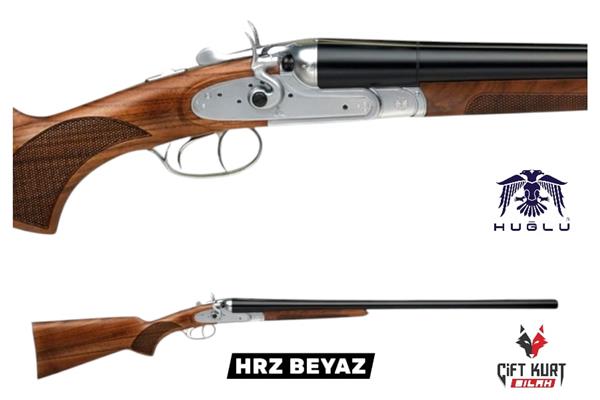 Huğlu HRZ 12 Çifte Tetik Tırnaklı Horuzlu Çakmaklı Beyaz Av Tüfeği